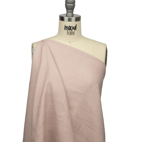 Famous Australian Designer Dusty Pink Stretch Linen and Viscose Twill Suiting