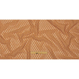 Famous Australian Designer Tan Floral Cotton Blend Re-Embroidered Lace