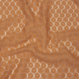 Famous Australian Designer Tan Floral Cotton Blend Re-Embroidered Lace