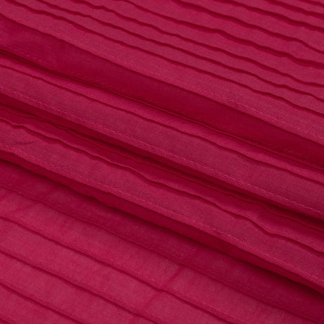 Famous Australian Designer Hot Pink Pintucked Cotton Lawn