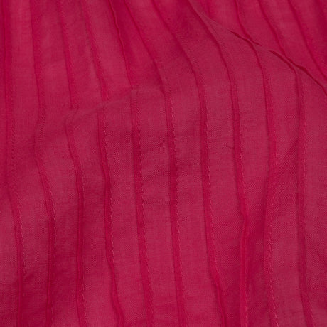 Famous Australian Designer Hot Pink Pintucked Cotton Lawn