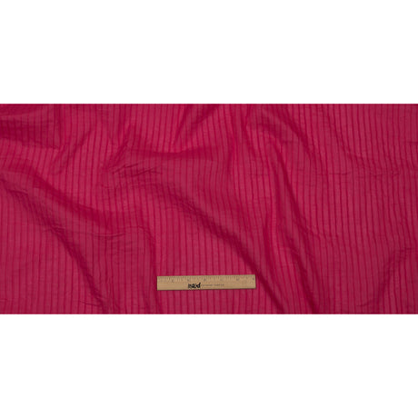 Famous Australian Designer Hot Pink Pintucked Cotton Lawn