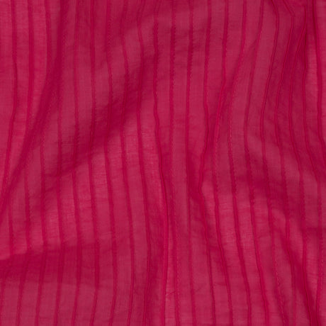 Famous Australian Designer Hot Pink Pintucked Cotton Lawn