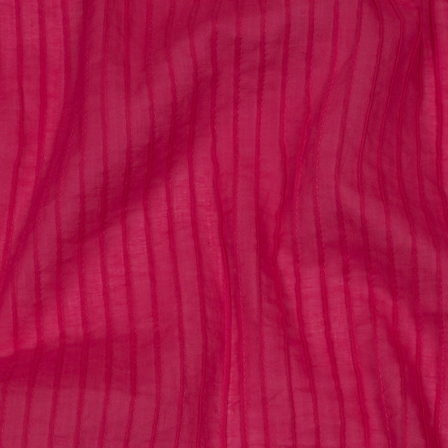 Famous Australian Designer Hot Pink Pintucked Cotton Lawn