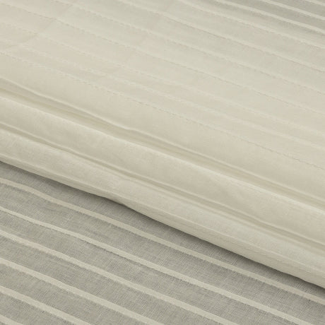 Famous Australian Designer White Pintucked Cotton Lawn