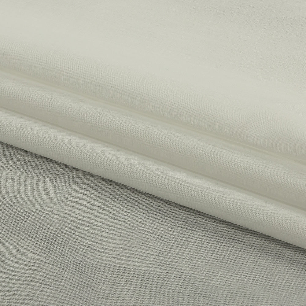 Famous Australian Designer Star White Crisp Cotton Voile