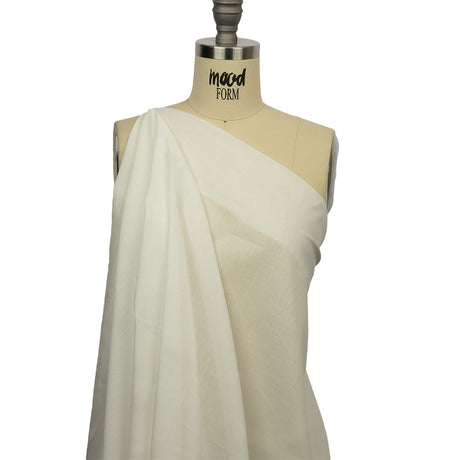 Famous Australian Designer Star White Crisp Cotton Voile