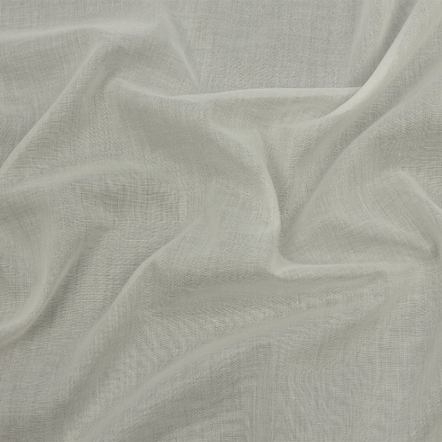Famous Australian Designer Star White Crisp Cotton Voile