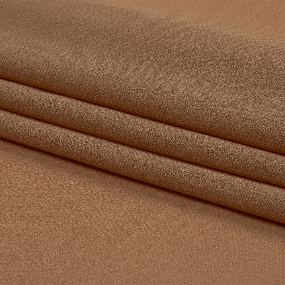 Famous Australian Designer Tan Polyester Georgette
