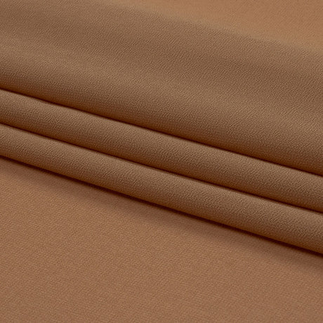 Famous Australian Designer Tan Polyester Georgette