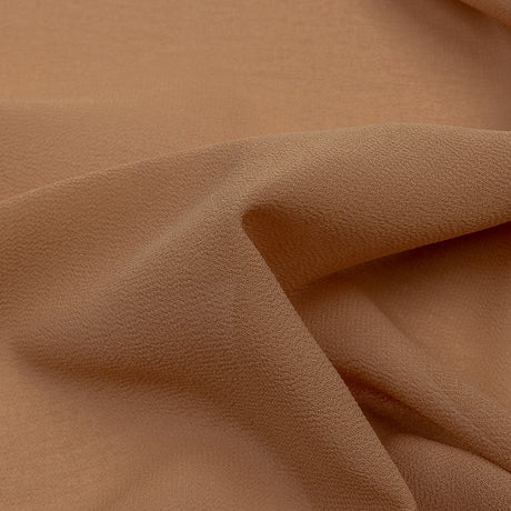 Famous Australian Designer Tan Polyester Georgette