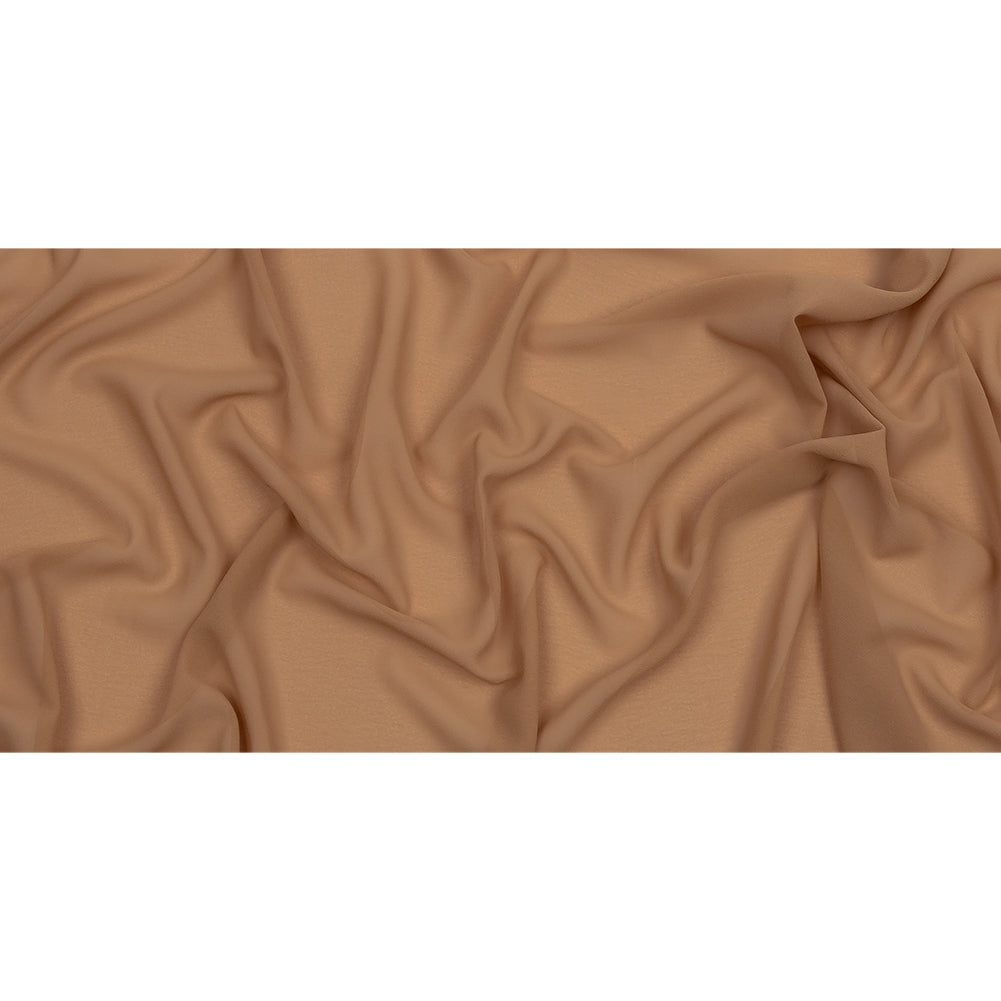 Famous Australian Designer Tan Polyester Georgette