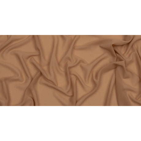 Famous Australian Designer Tan Polyester Georgette