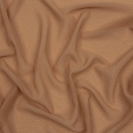 Famous Australian Designer Tan Polyester Georgette
