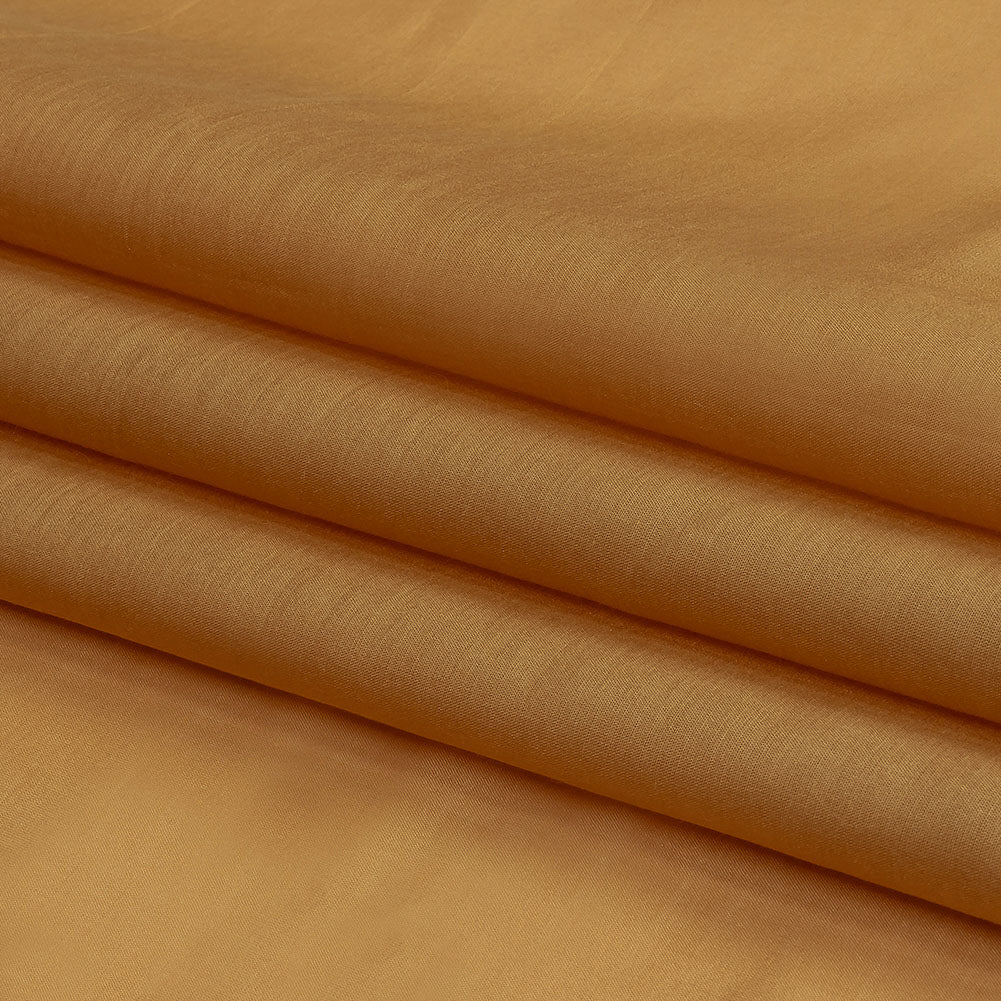 Famous Australian Designer Luminous Tan Viscose and Silk Voile