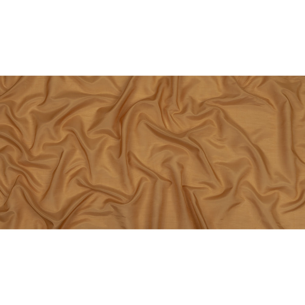 Famous Australian Designer Luminous Tan Viscose and Silk Voile