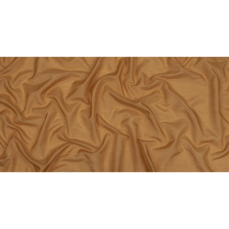 Famous Australian Designer Luminous Tan Viscose and Silk Voile
