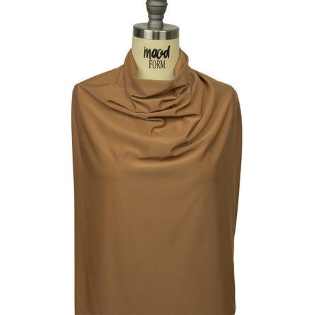 Famous Australian Designer Caramel Stretch Polyester Jersey