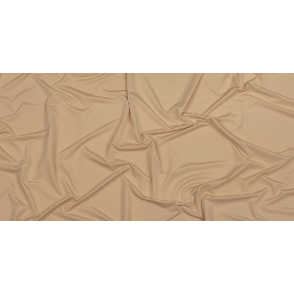 Famous Australian Designer Beige Stretch Polyester Jersey