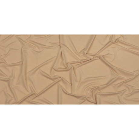 Famous Australian Designer Beige Stretch Polyester Jersey