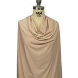 Famous Australian Designer Beige Stretch Polyester Jersey