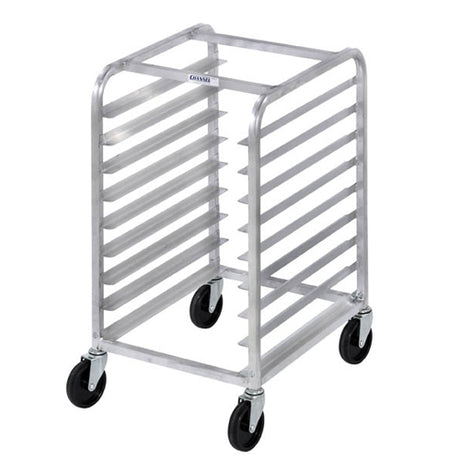 Channel Bun Pan Rack, Aluminum (Front Loading), Under Counter / Half Height, 20.5x26x32H, for 8 Pans, 3" Spacing