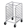 Channel Bun Pan Rack, Aluminum (Front Loading), Under Counter / Half Height, 20.5x26x23H, for 5 Pans, 3" Spacing