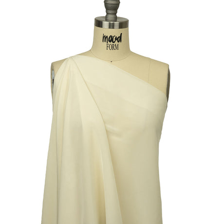Famous Australian Designer Cream Viscose Crepe de Chine