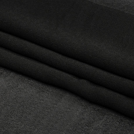 Famous Australian Designer Black Viscose Georgette