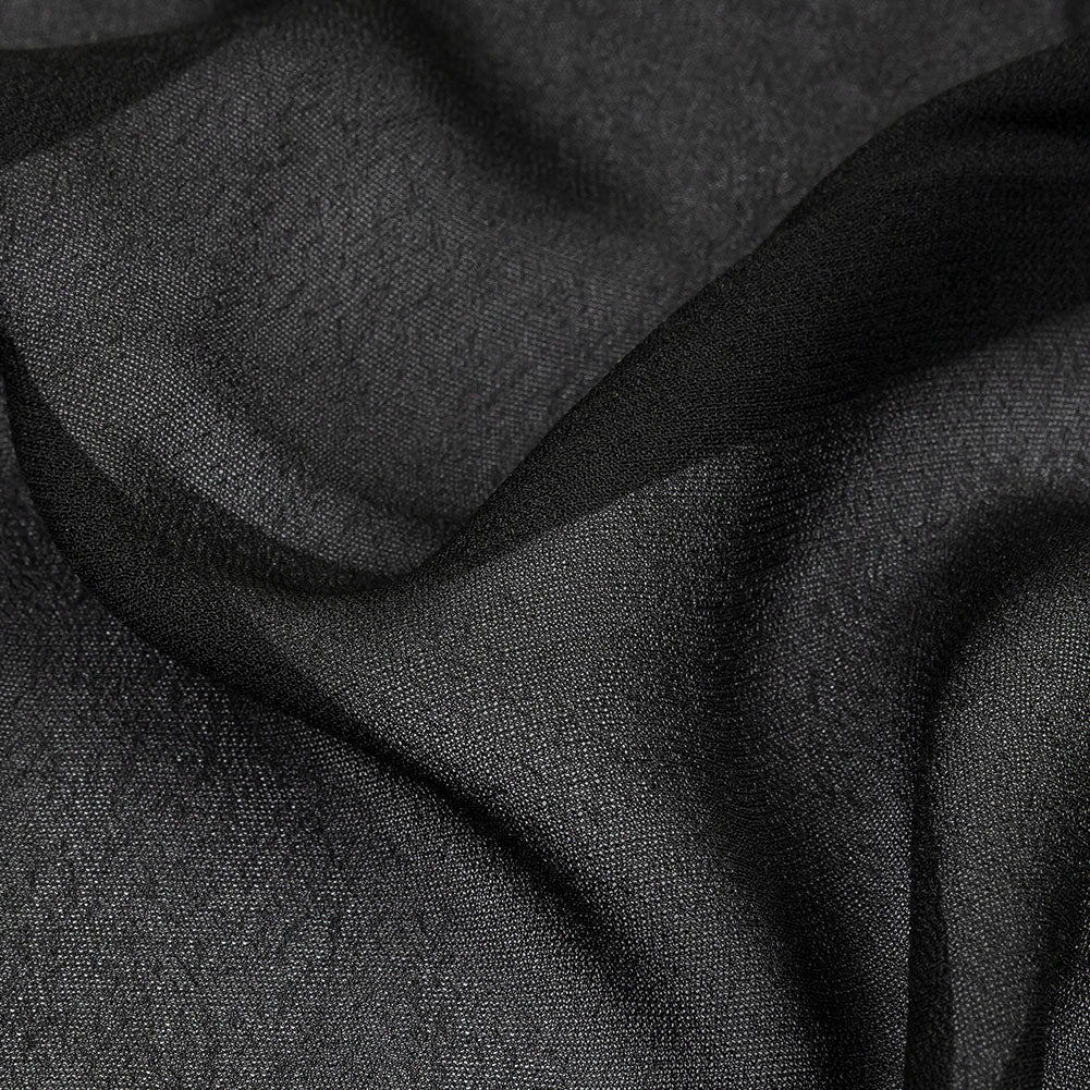 Famous Australian Designer Black Viscose Georgette