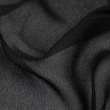 Famous Australian Designer Black Viscose Georgette