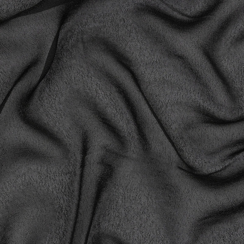 Famous Australian Designer Black Viscose Georgette