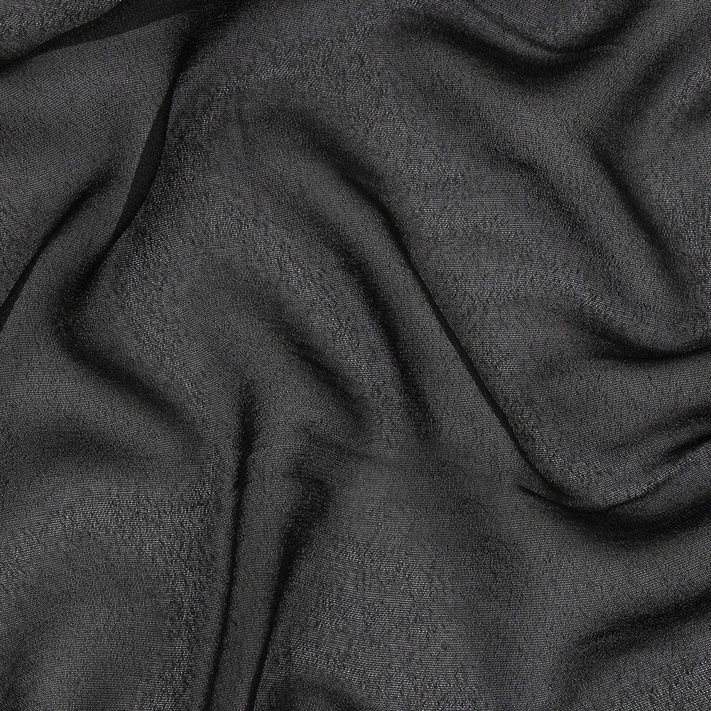 Famous Australian Designer Black Viscose Georgette