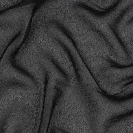 Famous Australian Designer Black Viscose Georgette