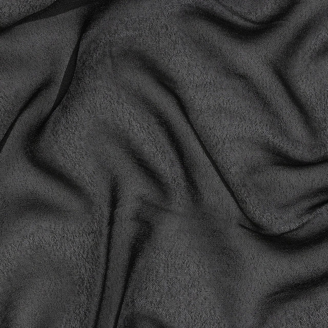 Famous Australian Designer Black Viscose Georgette
