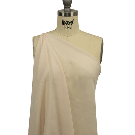 Famous Australian Designer Cream Peach Viscose Georgette