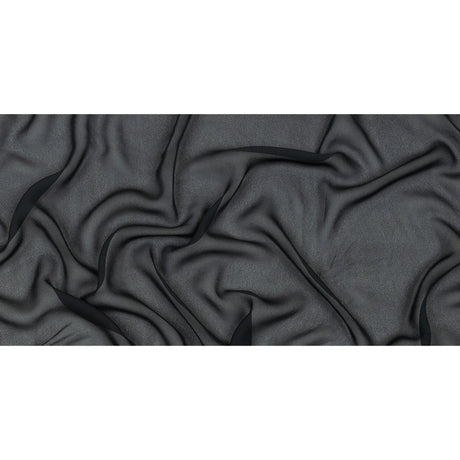 Famous Australian Designer Dark Navy Viscose Georgette