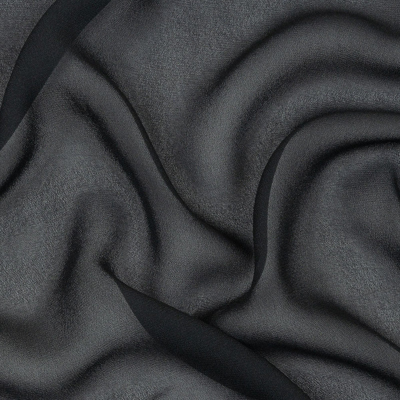 Famous Australian Designer Dark Navy Viscose Georgette