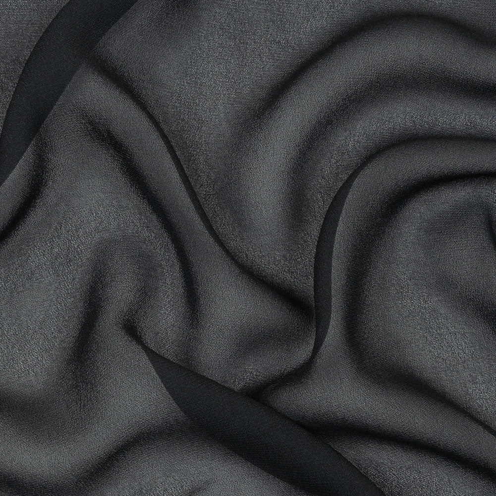 Famous Australian Designer Dark Navy Viscose Georgette