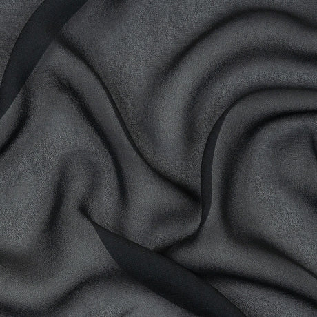 Famous Australian Designer Dark Navy Viscose Georgette