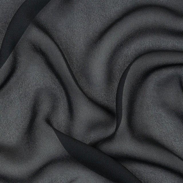 Famous Australian Designer Dark Navy Viscose Georgette