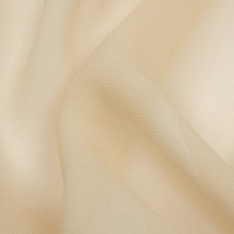 Famous Australian Designer Light Semolina Viscose Georgette