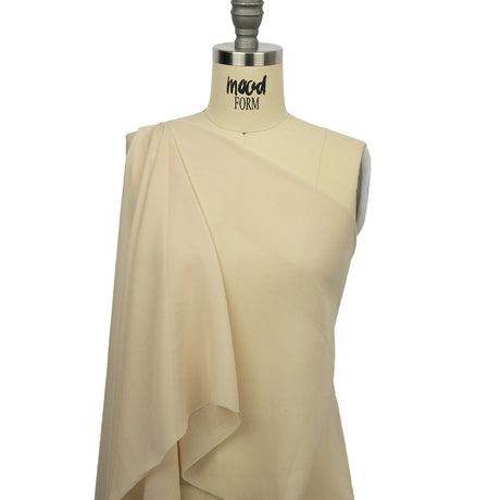 Famous Australian Designer Light Semolina Viscose Georgette