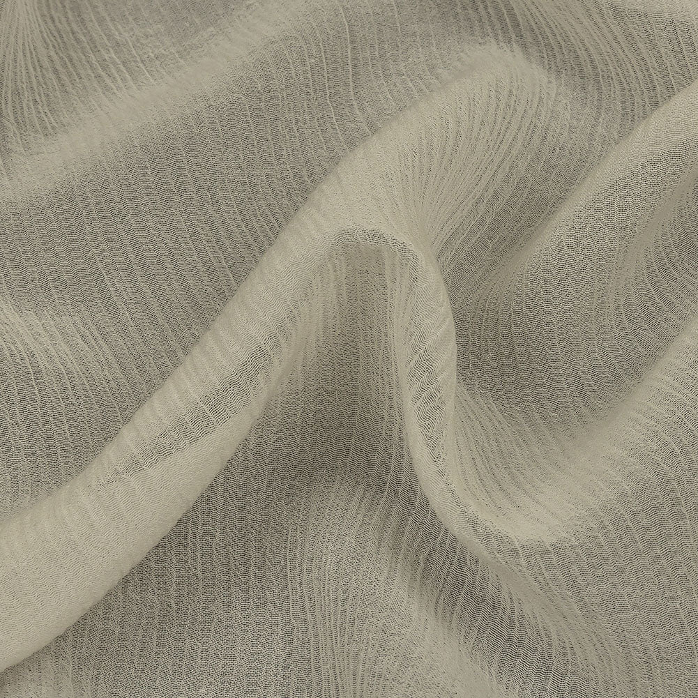 Famous Australian Designer Baby's Breath Crinkled Cotton and Silk Chiffon