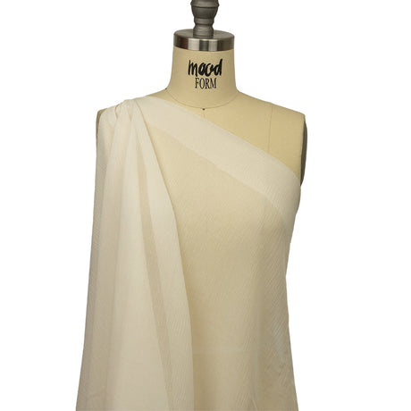 Famous Australian Designer Baby's Breath Crinkled Cotton and Silk Chiffon
