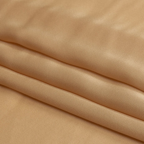 Famous Australian Designer Nude Satin-Faced Silk Chiffon