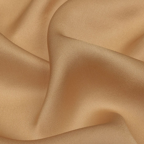 Famous Australian Designer Nude Satin-Faced Silk Chiffon