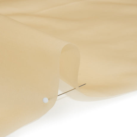 Silk Satin-Faced Organza - Cream - Famous Australian Designer Deadstock