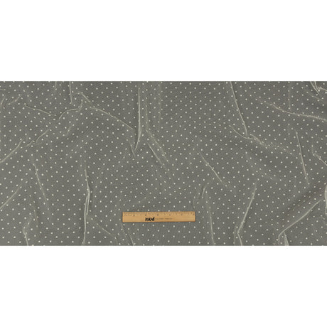 Famous Australian Designer Pearl Flocked Polka Dots Point D'esprit
