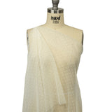 Famous Australian Designer Pearl Flocked Polka Dots Point D'esprit